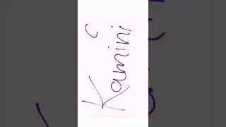Name Writing Series #day69 #shorts #nameart #ytshorts #kamini
