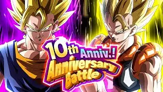 10th ANNIVERSARY BATTLE STAGE 3 Majin Power Uncontrollable Power No Items | DBZ Dokkan Battle