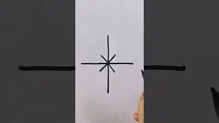 3D Star Drawing Easy #shorts