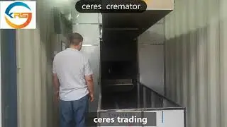 human body crematorium  machine made in  container