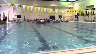 University of Waterloo Engineering Cardboard Boat Race heat 1