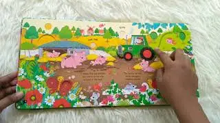 Usborne Farm Sounds - sound book with touch-sounds, trails to touch & follow and peek-through holes