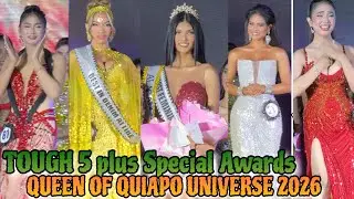 TOUGH 5 (Top5)ANNOUNCEMENT plus SPECIAL AWARDS -QUEEN OF QUIAPO UNIVERSE 2026 | MISS GAY QUIAPO 2026
