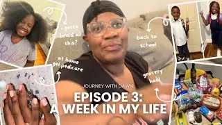 Week in MY Life Vlog- Braiding Daughter Hair, Aldi Grocery Haul, Getting Ready for Back to School