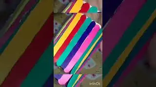 #popstick flower vase #wastematerialcraft #multicolors  #viralshorts2023