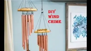 DIY wind chime from waste tiles