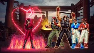 [KOF Mugen] Athena Asamiya 97 Vs Chris, Ralf Jones Team