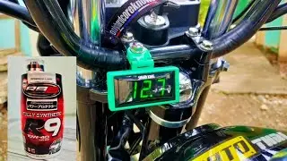 VOLT METER INSTALLATION + CHANGE OIL[RUSI 150]