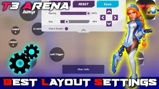 BEST LAYOUT SETTING FOR T3 ARENA 😍| BEST CUSTOM HUD FOR T3 ARENA | T3 ARENA BEST SETTINGS | T3 ARENA