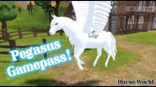 Horse World Pegasus Gamepass Showcase! + New Royal Large Map! (Roblox 2023)