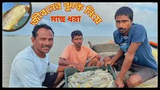 জীবনের ঝুঁকি নিয়ে | আজ গভীর সমুদ্রে মাছ ধরতে গেলাম | risk fishing in river#sundarban