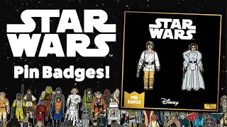 Collect the official classic Star Wars Pin Badges!