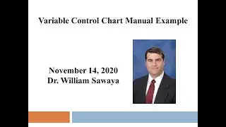 Variable Control Chart Example