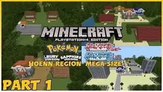 Minecraft PS4 - Pok&eacute;mon Hoenn Region Map Mega Size Part 1
