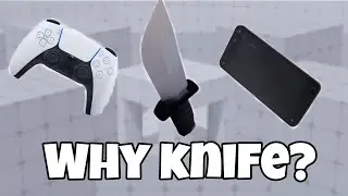 Why do mobile and console players like knife in Roblox Rivals?