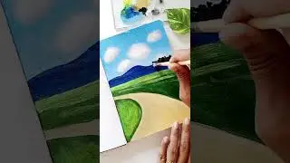 Easy green forest painting using acrylics |180GSM Mixed Media Sketchbook |MENORAH STATIONERY