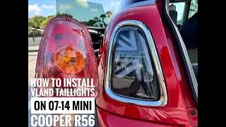Как установить задние фонари VLand на Mini Cooper R56 07–14 годов выпуска