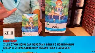 Обзор ZILLII сухой корм для взрослых кошек с избыточным весом и стерилизованных белая рыба с лососем