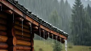 🌧️ Rain Dripping From Cabin Roof 1