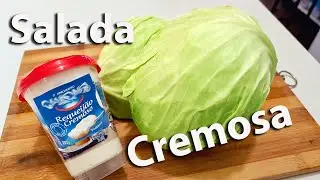 Salada de repolho ao molho de requeijão cremoso