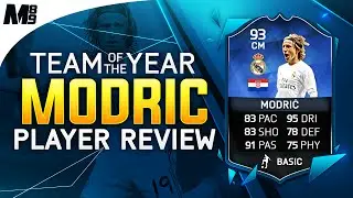 FIFA 16 TOTY MODRIC REVIEW (93) FIFA 16 Ultimate Team Player Review + In Game Stats
