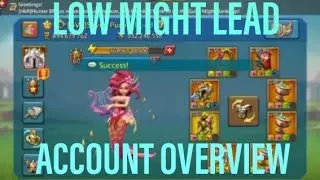 Insane Low Might Lead Account | Overview | 800% + Stats|#lordsmobile #hr_gaming