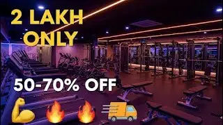 Commercial Gym Setup 💪🔥 | Full Gym Machines @ 1 Lakh Only | 50% Off + Free Delivery 🚚 Order Now