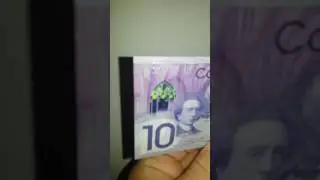 Cool ass money, new Canadian $10 bill.