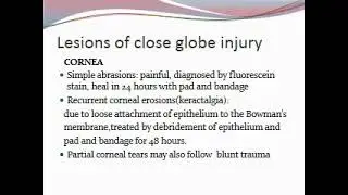 ocular injury
