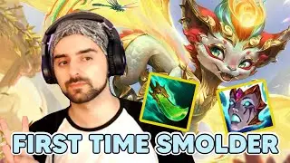 Playing SMOLDER AP for the FIRST TIME 😱 | wakai full gameplay lol