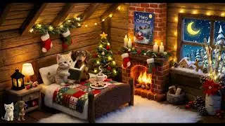 Cozy Purring Cat Reading Before Sleep 💤📖