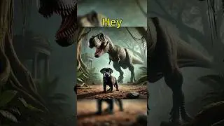 The black puppy lost his mom in the woods 💔