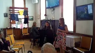 2000 0102 001519 003 Girls Playing a Clarinet Song at Church