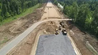 Highway Construction Stock Video