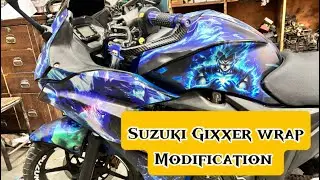 Suzuki Gixxer Bike Wrap  | Bike wrap | Suzuki Gixxer modified