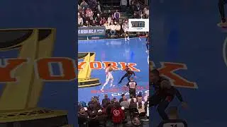 a video of Mikal Bridges dunk celebrations but his nosebleed gets progressively more severe ‼️