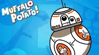 How to Draw BB8 Using Letters and Numbers with Muffalo Potato