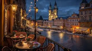 Evening Jazz in Old Town Prague ☕ Relaxing Bossa Nova & Soft Jazz Music for Focus, Study, Calm Night