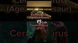 Ceratosaurus (Age of dinosaur) vs Ceratosaurus (JP3)
