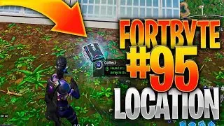 Находится на солнечной панели в джунглях &mdash; местоположение Fortbyte #95 (Fortnite Fortbyte 95)