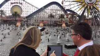 World of Color Winter Dreams Fountain Play with Disney Sisters #DisneyHolidays