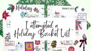 I Attempted To Make A Holiday Bucket List Page For My Planner//Classic Happy Planner