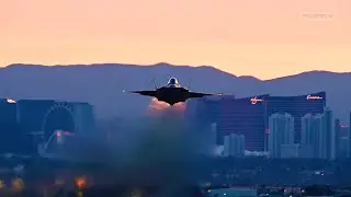 US Military Plane Spotting | Red Flag-Nellis AFB 23-1 Night Takeoff - Various Military Aircraft