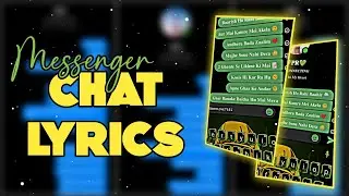 How To Make Messenger Chat Lyrics || Lyrical Video Editing || Alight Motion