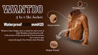 Winter Jacket Product Sale  Social Media Post Design  Photoshop Tutorial (Umar's Designs)