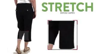 Stretch Denim Capris (For Women)