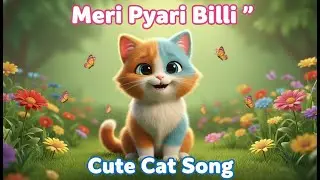 Meri Khoobsurat Billi 🐱 | My Beautiful Cat Song | Hindi Kids Nursery Rhymes