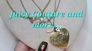 Juicy Couture and more from a Goodwill Jewelry Bag #unboxing