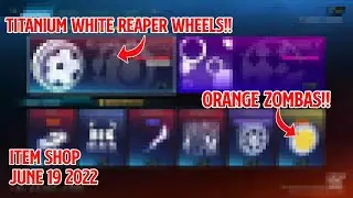 Rocket League item shop today June 19 2022 Titanium White Reapers,Orange Zombas,Orange Werewolf Car