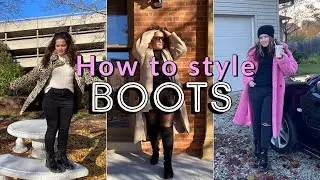 HOW TO STYLE: BOOTS! | winter outfit ideas | early winter look book